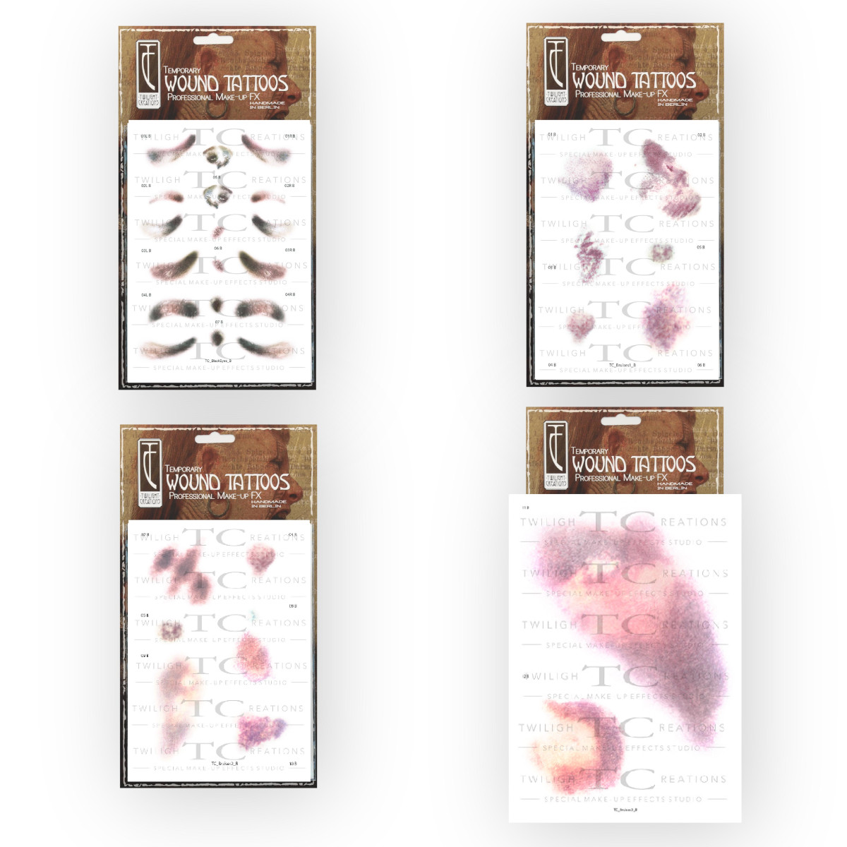 Bruises B - Slightly Aged Bruises Set Bruises B - Slightly Aged Bruises Set